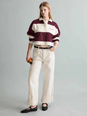 Luźna bluza do rugby Marc O'Polo červená
