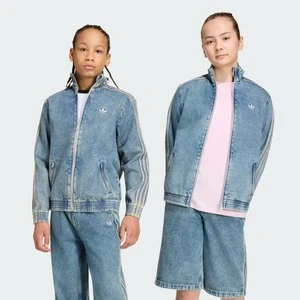 LUŹNA BLUZA DRESOWA Z DENIMU FIREBIRD Adidas Worn Blue Denim