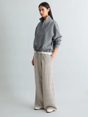 Luźna bluza rozpinana do połowy Marc O'Polo