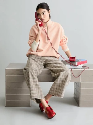 Luźna bluza rozpinana do połowy Marc O'Polo