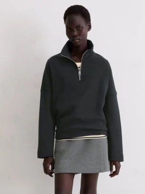 Luźna bluza rozpinana do połowy Marc O'Polo