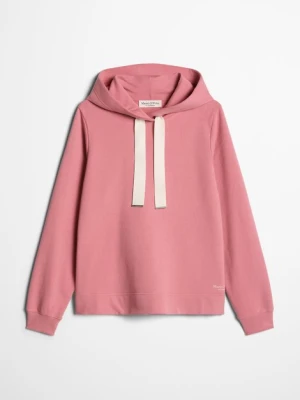 Bluza z kapturem o luźnym kroju Marc O'Polo červená
