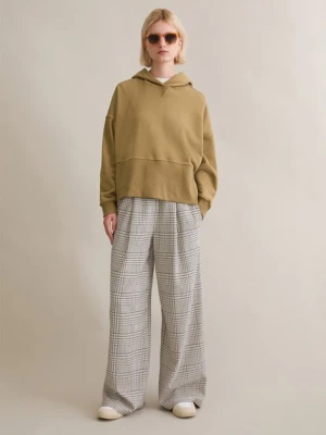 Luźna bluza z kapturem Marc O'Polo hnědá