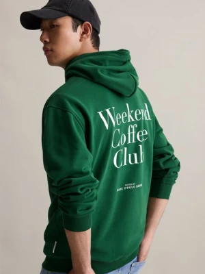 Luźna bluza z kapturem Marc O'Polo zelená