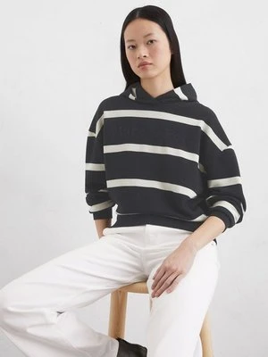 Luźna bluza z kapturem w paski Marc O'Polo