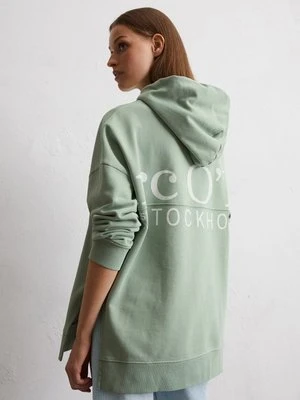 Luźna bluza z kapturem z logo Marc O'Polo