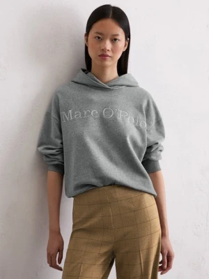 Luźna bluza z kapturem z logo Marc O'Polo růžová