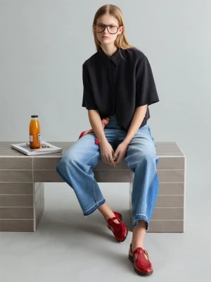 Luźna bluzka typu crop Marc O'Polo