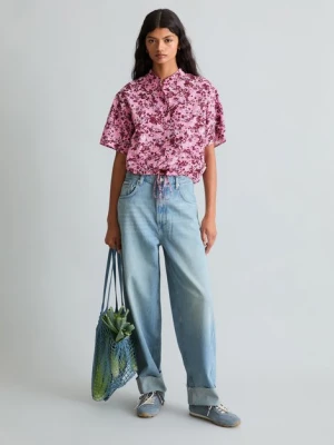 Luźna bluzka z krótkim rękawem Marc O'Polo