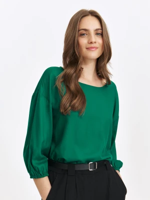 Luźna gładka bluzka z rękawem 3/4 Top Secret