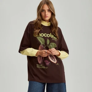 Luźna koszula w żółte paski House