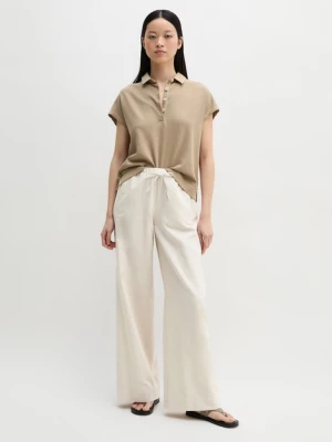 Luźna koszulka polo bez rękawów Marc O'Polo