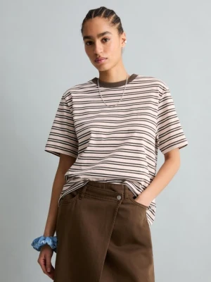 Luźna koszulka w paski Marc O'Polo