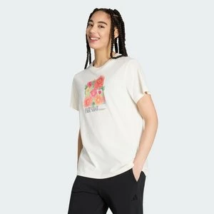 LUŹNA KOSZULKA Z KWIATOWĄ GRAFIKĄ 2 Adidas Off White