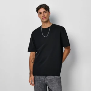 Luźna koszulka z okrągłym dekoltem czarna House