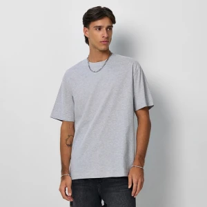 Luźna koszulka z okrągłym dekoltem jasnoszara House