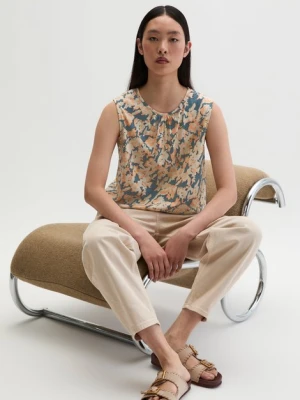 Luźna koszulka ze sznurkiem ściągającym Marc O'Polo