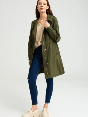 Luźna kurtka typu parka, kolor khaki Greenpoint