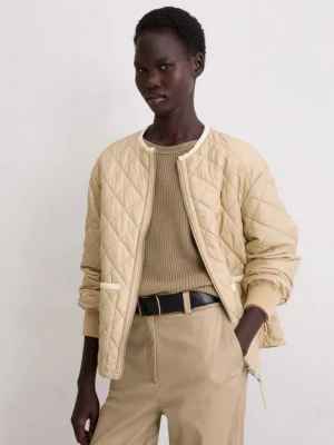 Luźna pikowana kurtka bez kołnierza Marc O'Polo