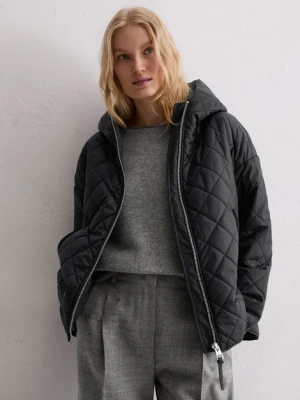 Luźna pikowana kurtka z kapturem Marc O'Polo