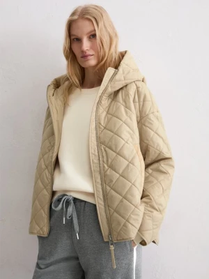 Luźna pikowana kurtka z kapturem Marc O'Polo