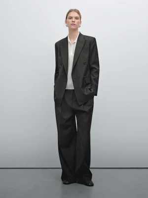 Luźna Prześwitująca Koszulka Polo - Surowy - - Massimo Dutti - Kobieta