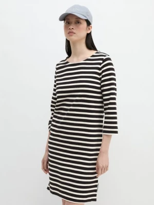 Luźna sukienka z dżerseju w paski Marc O'Polo