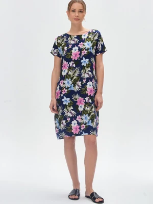 Luźna sukienka z kwiatowym printem Greenpoint