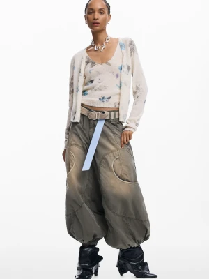 Luźne spodnie cargo Desigual