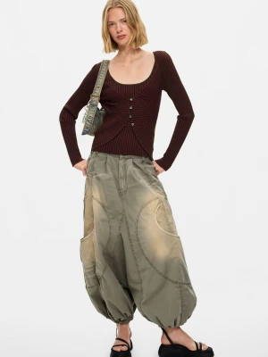 Luźne spodnie cargo Desigual