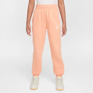 Luźne spodnie dla dużych dzieci Nike Club Fleece - Pomarańczowy