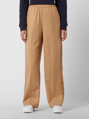 Luźne spodnie o kroju straight fit z mieszanki wełny Gant