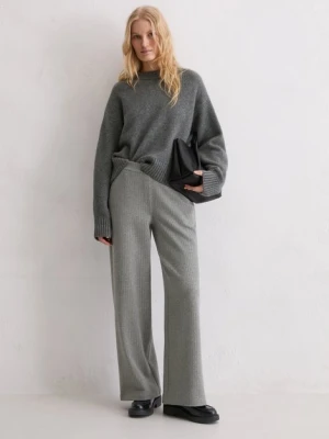 Luźne spodnie z dżerseju w prążki Marc O'Polo