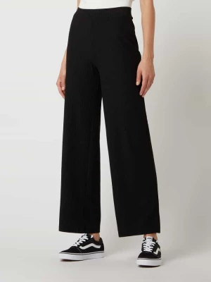 Luźne spodnie z prążkowaną fakturą model ‘Nella’ Only