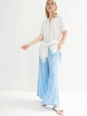 Luźniejsza bluzka oversize z lekkiej mieszanki lnu bonprix