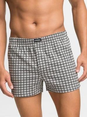 Luźniejsze bokserki z bawełnianego dżerseju (3 pary) BonPrix szary