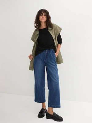 Luźniejszy shirt z długim rękawem bonprix