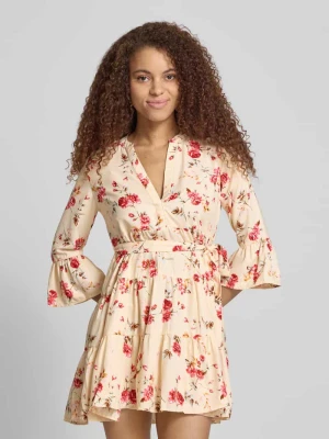 Luźno dopasowana sukienka casualowa z paskiem w talii do wiązania model 'SINA' Only