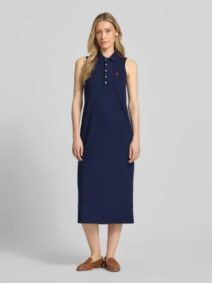 Luźno dopasowana sukienka polo z mieszanki bawełny Polo Ralph Lauren