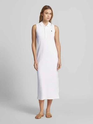 Luźno dopasowana sukienka polo z mieszanki bawełny Polo Ralph Lauren