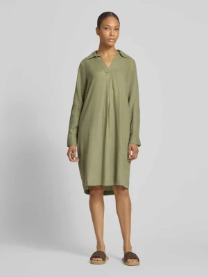 Luźno układająca się sukienka casualowa z mieszanki lnu i wiskozy s.Oliver RED LABEL