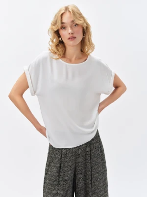 Luźny biały top Top Secret
