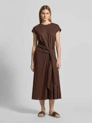 Luźny krój lniana bluzka z dekoltem w serek Scotch & Soda