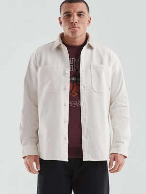 Luźny krój: Overshirt QS kremowy