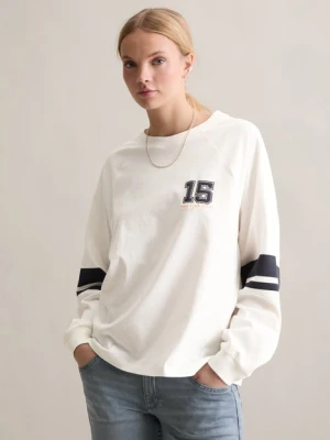 Luźny longsleeve w stylu college'u Marc O'Polo