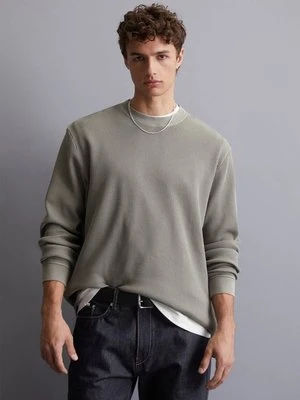 Luźny longsleeve z waflami Marc O'Polo