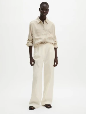 Luźny overshirt Marc O'Polo béžová