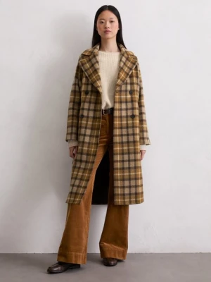 Luźny płaszcz w kratę Marc O'Polo