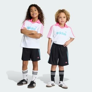 LUŹNY, PRĄŻKOWANY ZESTAW SZORTÓW I KOSZULKI POLO Adidas
