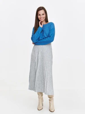 Luźny sweter damski z dekoltem w łódkę Top Secret